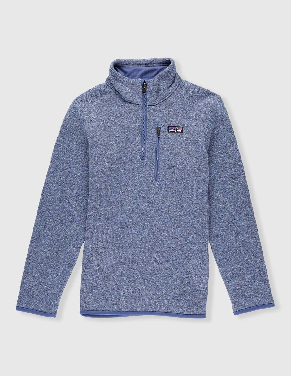 Sudadera outdoor Better Sweater 1/4-Zip con bolsas para niño