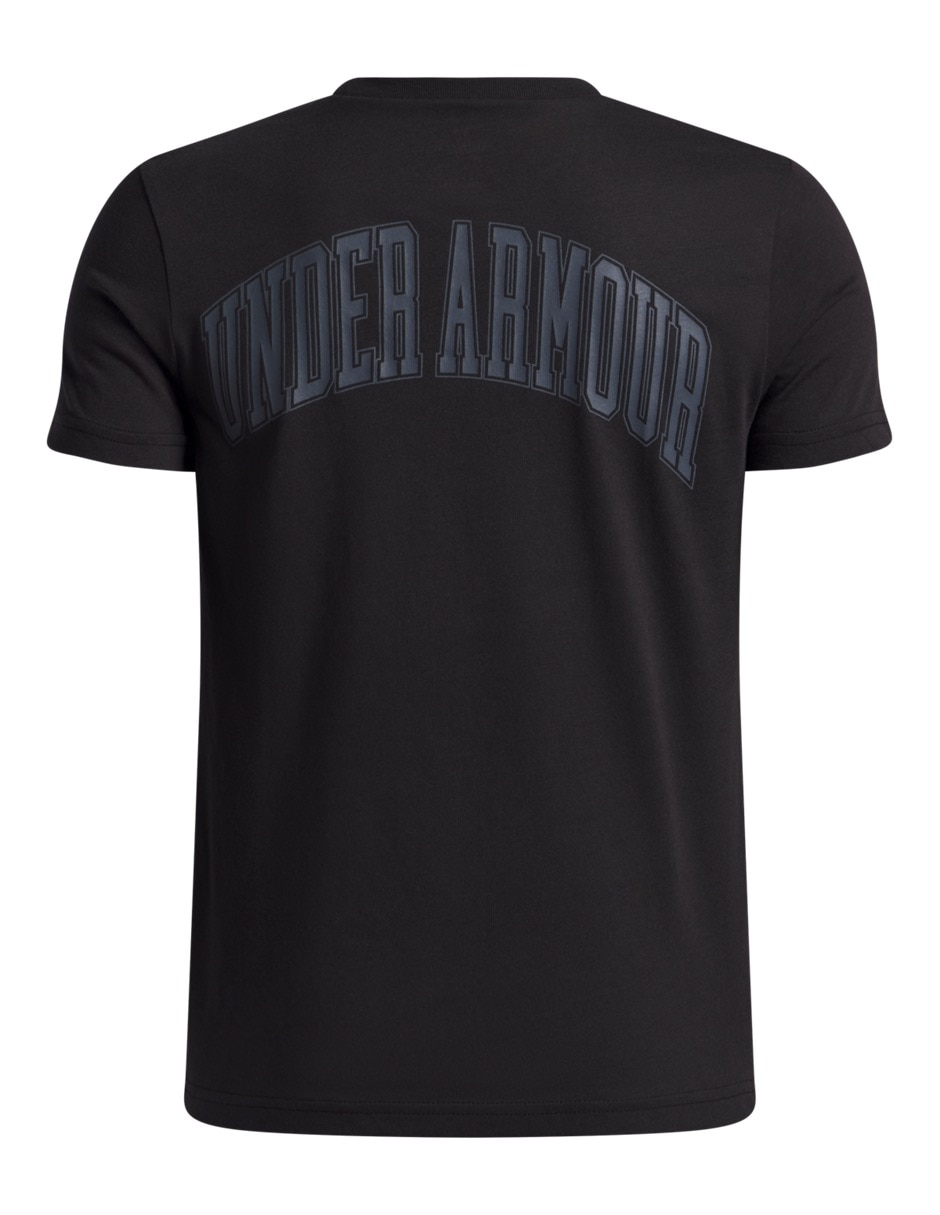 Playera deportiva para entrenamiento UA COLLEGE CREST LOGO SS de niño Playera deportiva para entrenamiento UA COLLEGE CREST LOGO SS de niño