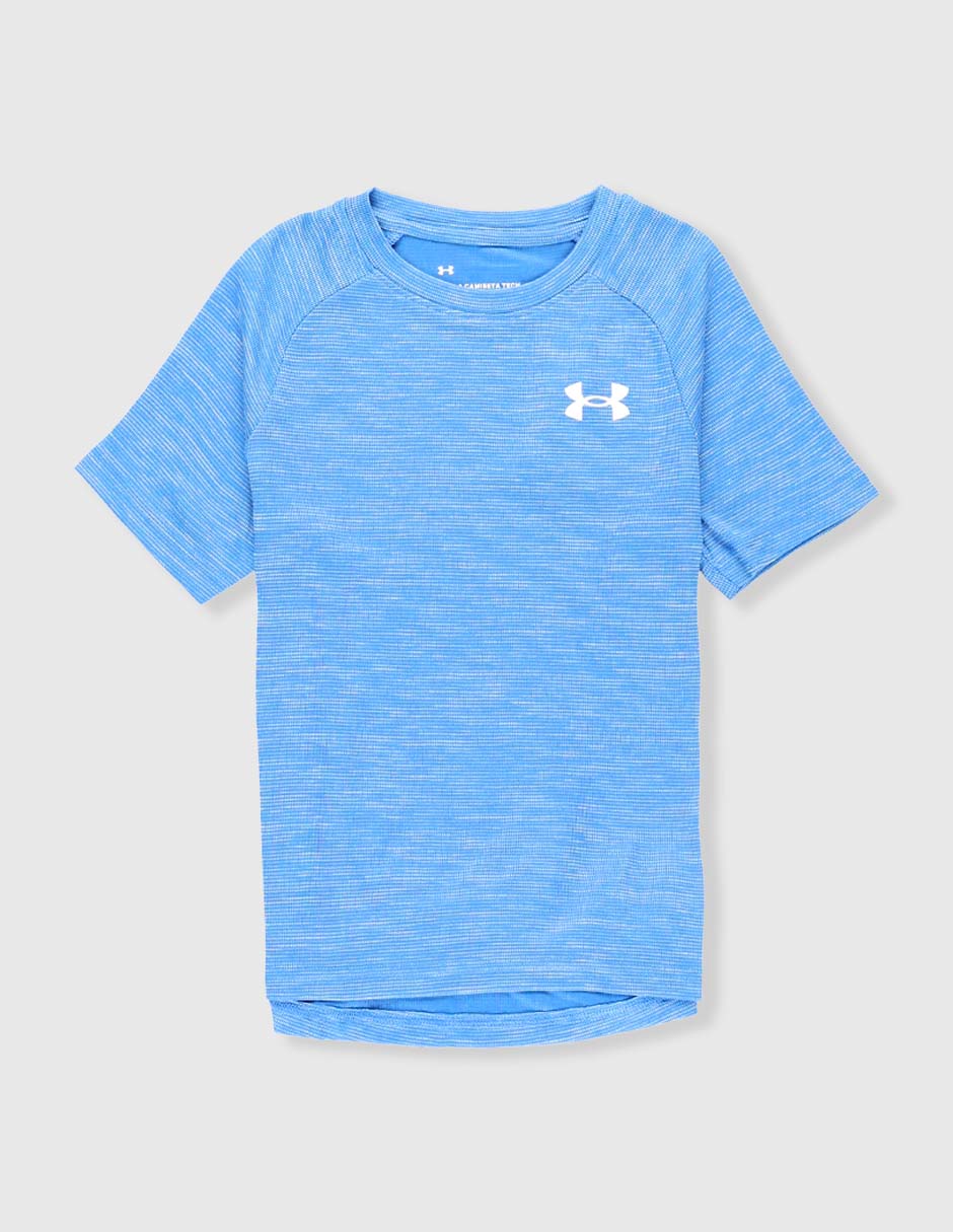 Playera deportiva para entrenamiento Tech texturizado de niño Playera deportiva para entrenamiento Tech texturizado de niño
