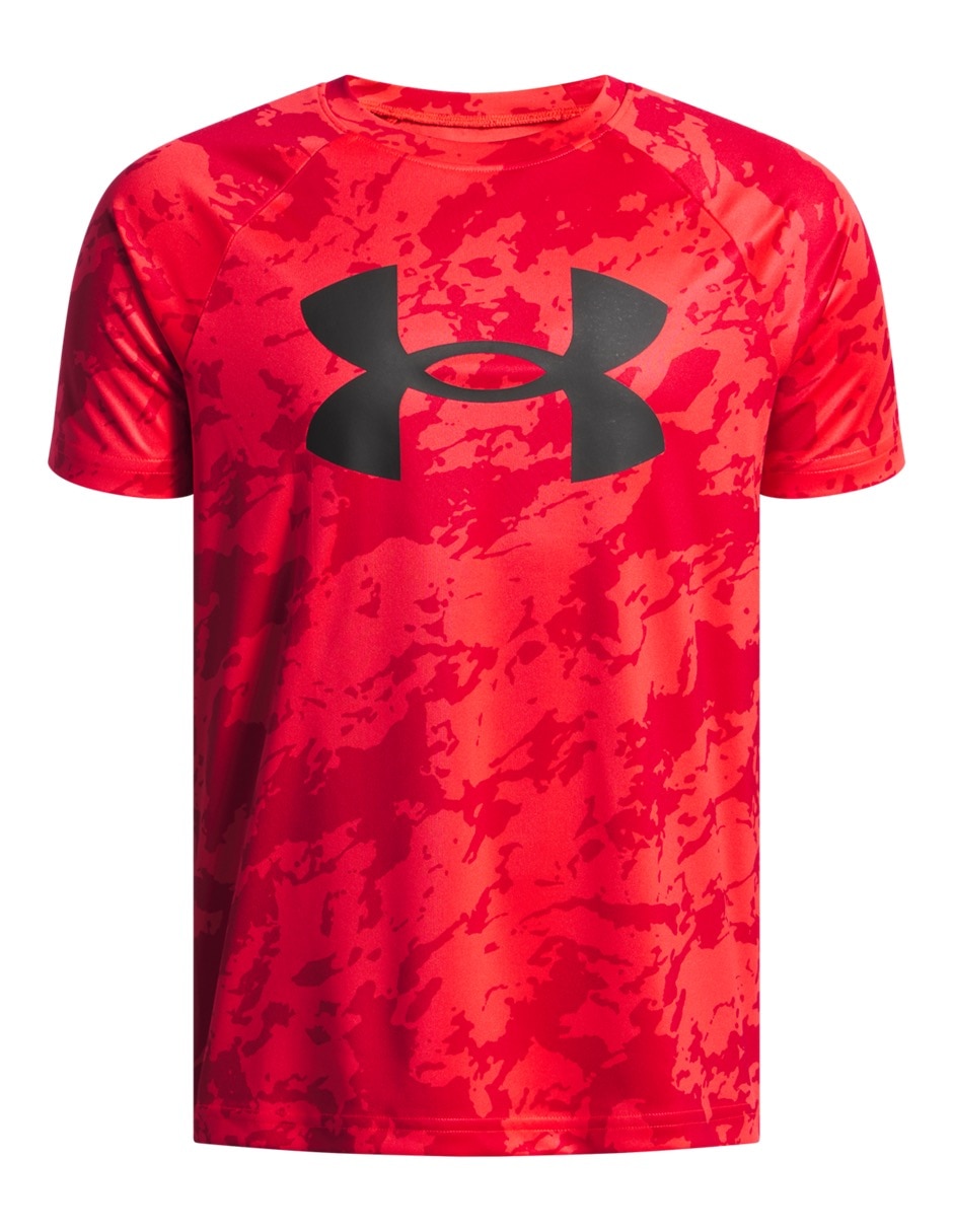 Playera deportiva para entrenamiento UA Tech Printed de niño Playera deportiva para entrenamiento UA Tech Printed de niño