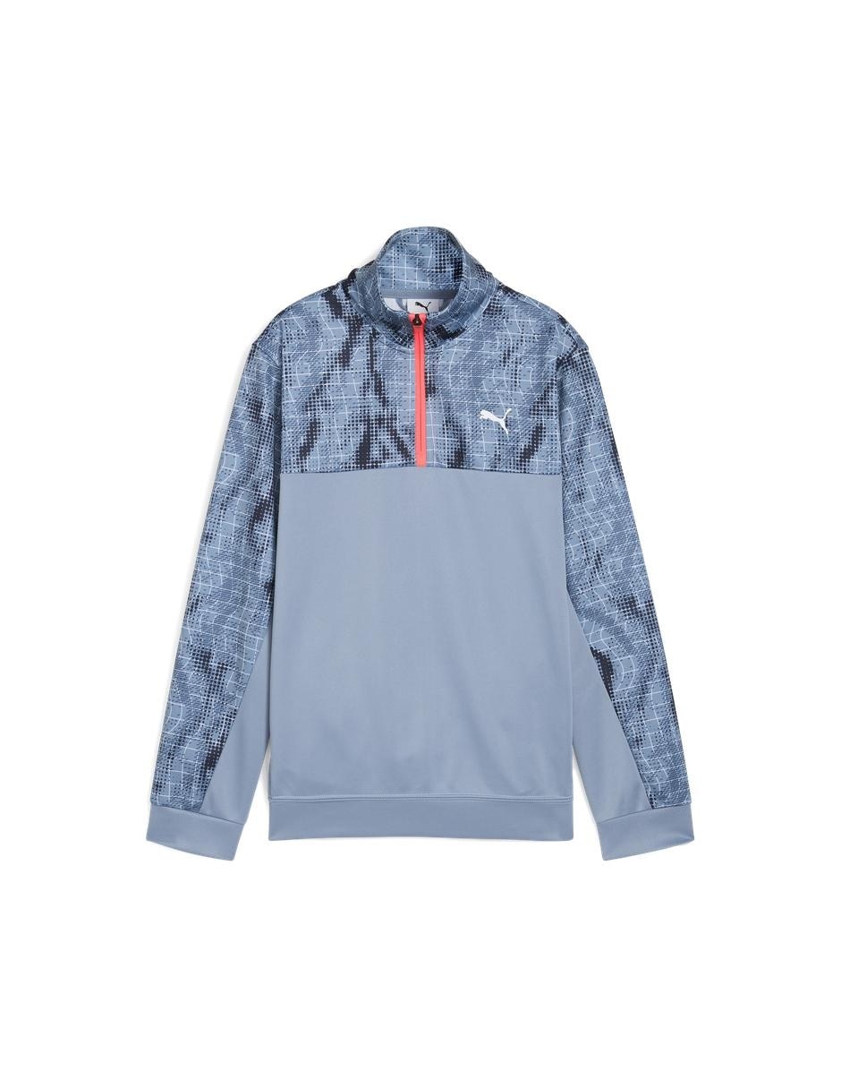 Sudadera Tad Ess Aop Poly Halfzip B con capucha para niño