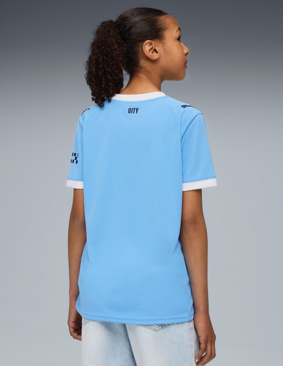 Jersey de Manchester City local manga corta   para niño 6
