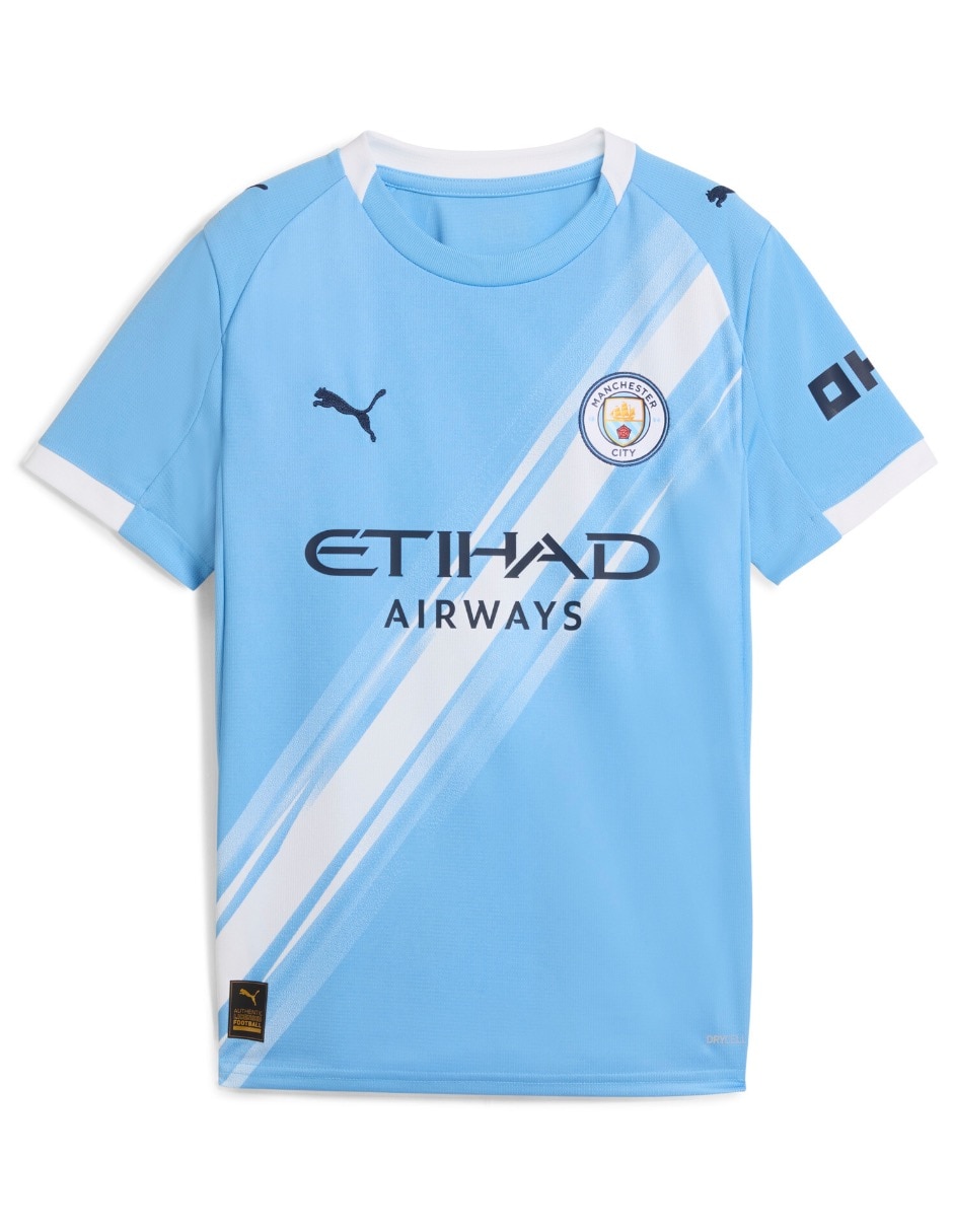 Jersey de Manchester City local manga corta   para niño 7