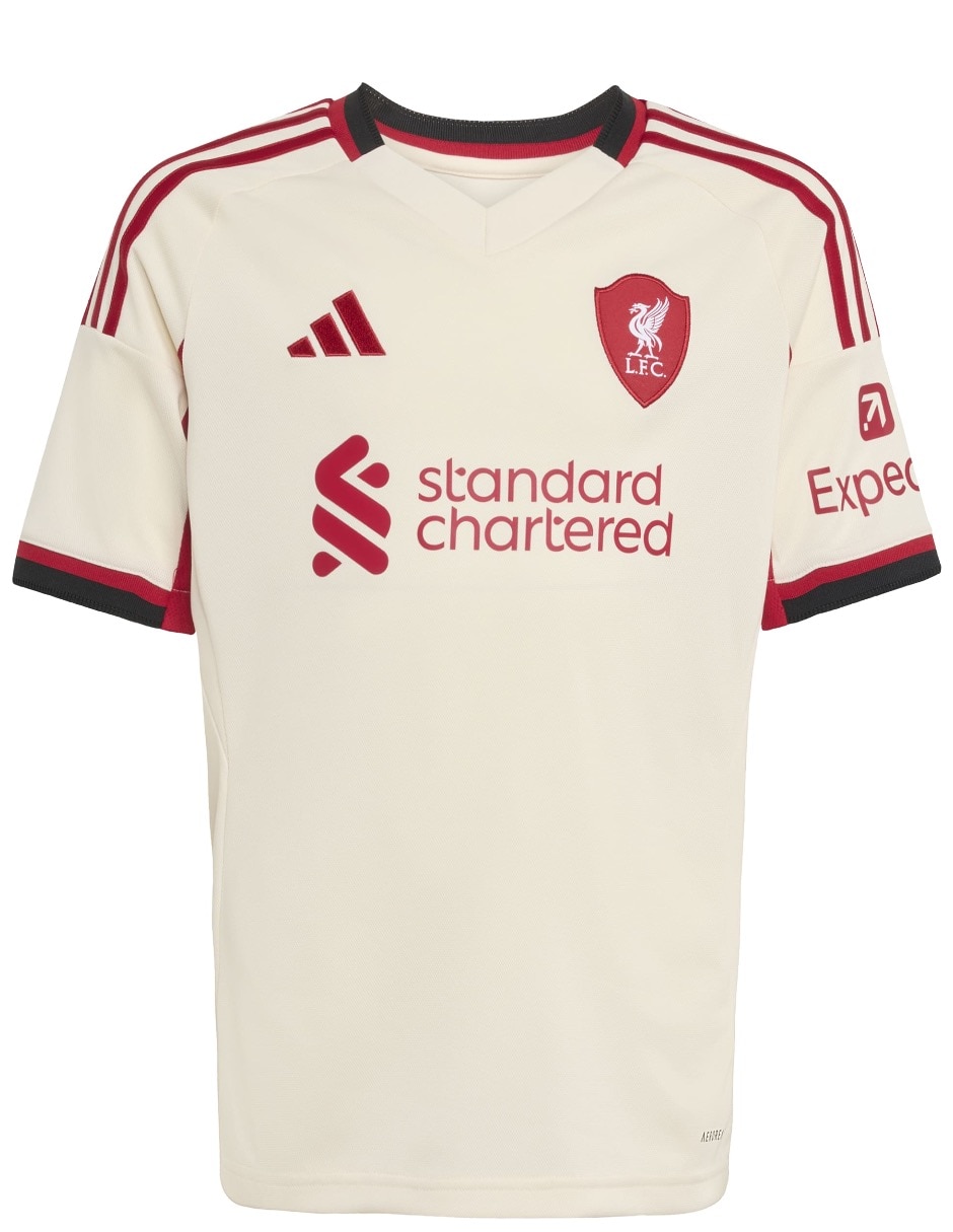 Jersey de Liverpool Football Club visitante manga corta para niño 2
