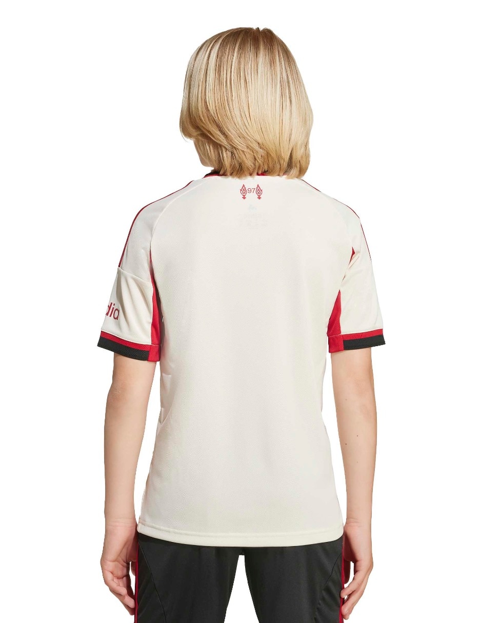 Jersey de Liverpool Football Club visitante manga corta para niño 4