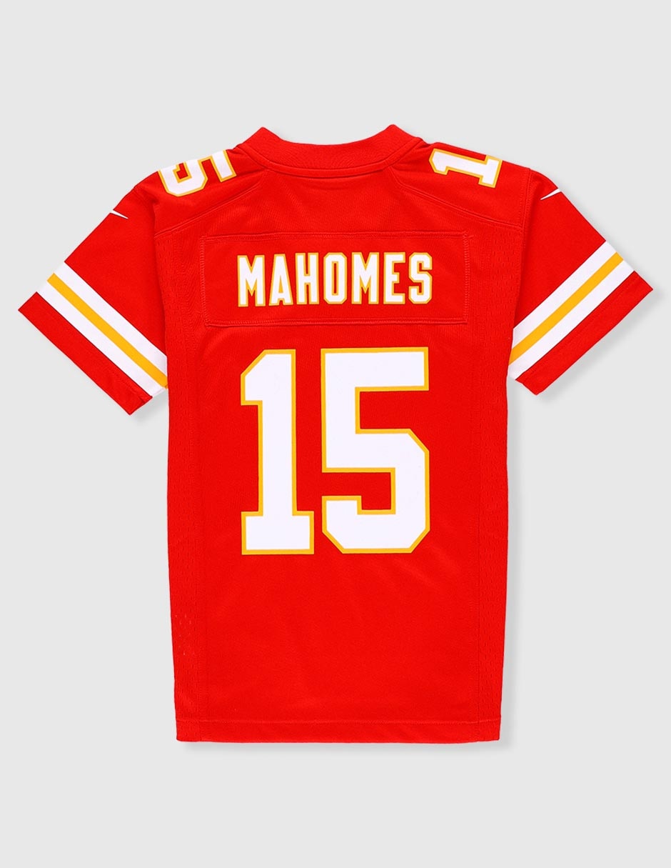 Jersey de Kansas City Chiefs local manga corta  fan para niño 2
