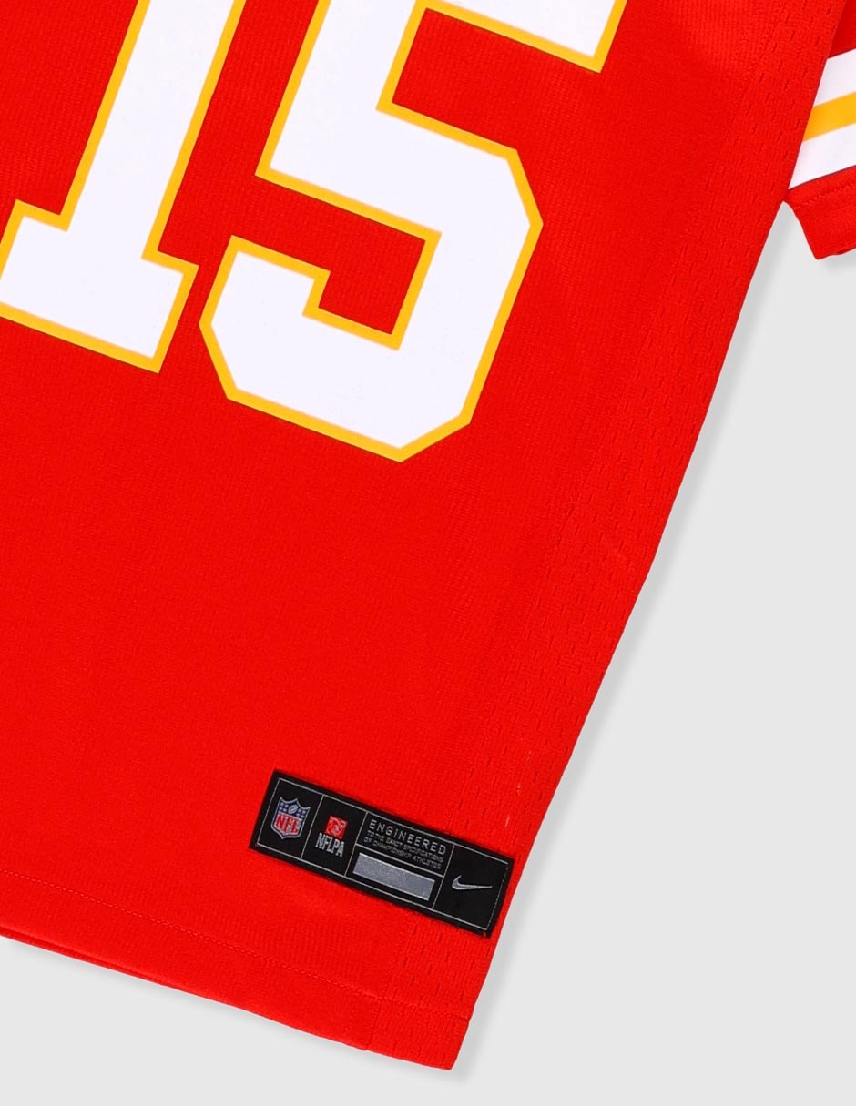 Jersey de Kansas City Chiefs local manga corta  fan para niño 3
