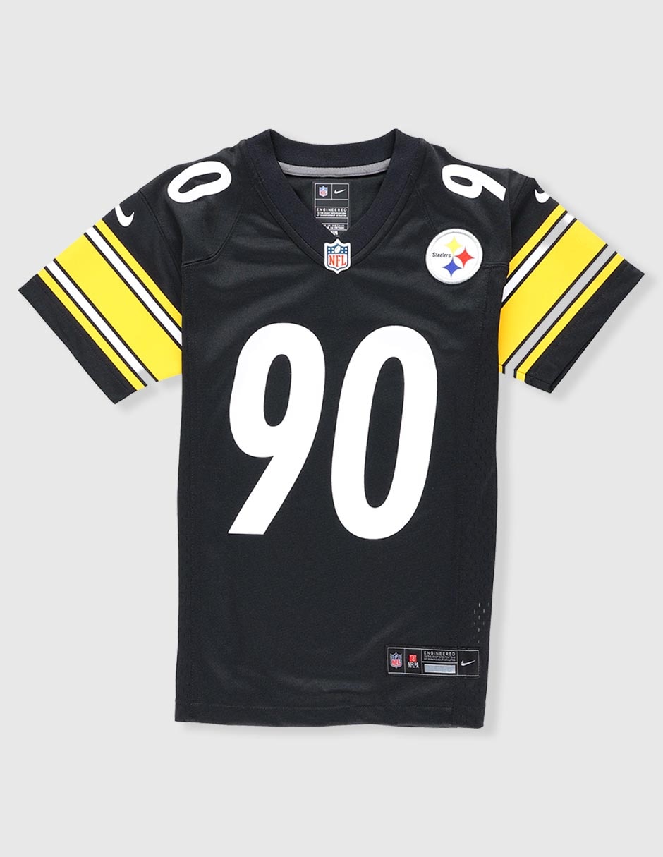 Jersey de Pittsburgh Steelers local de T.J. Watt manga corta  jugador para niño 1