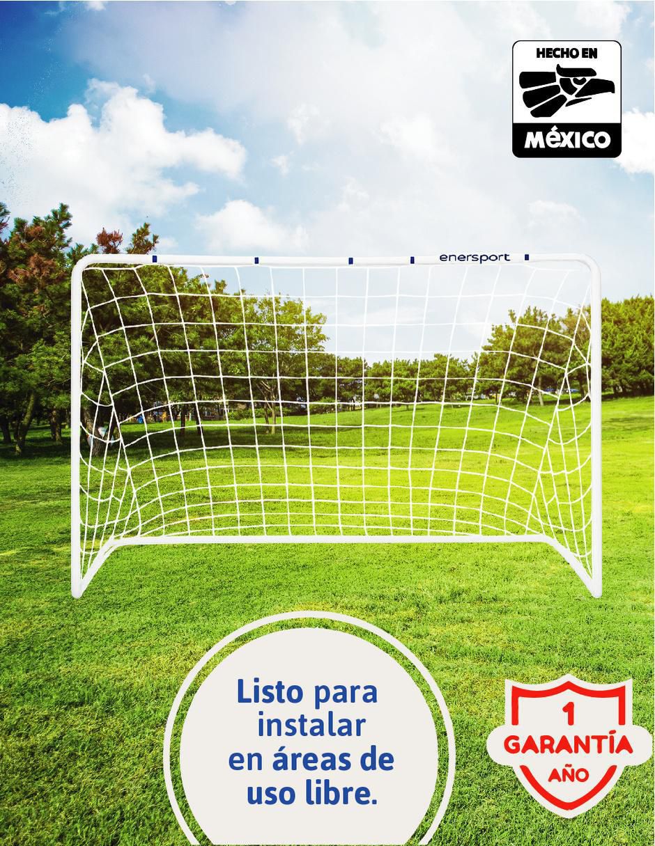 Portería para fútbol con red infantil 6