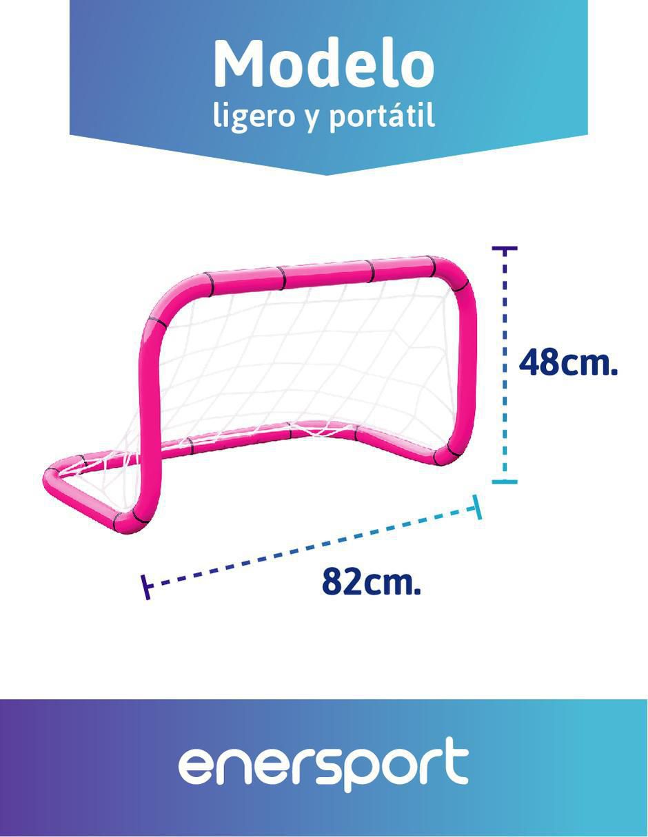 Portería para fútbol con red infantil 6