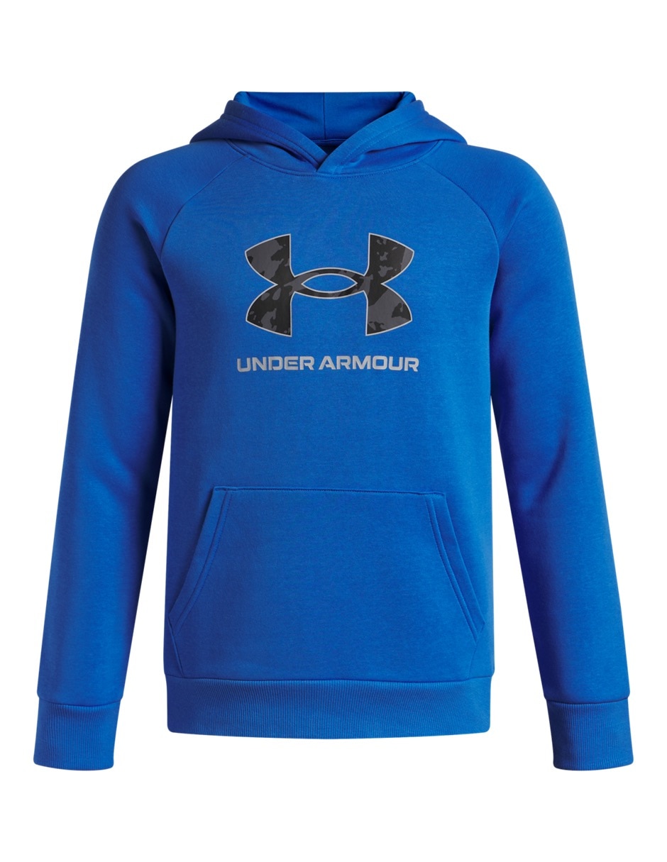 Sudadera Ua Rival Flc Bl Prtfill Hd con capucha para niño Sudadera Ua Rival Flc Bl Prtfill Hd con capucha para niño