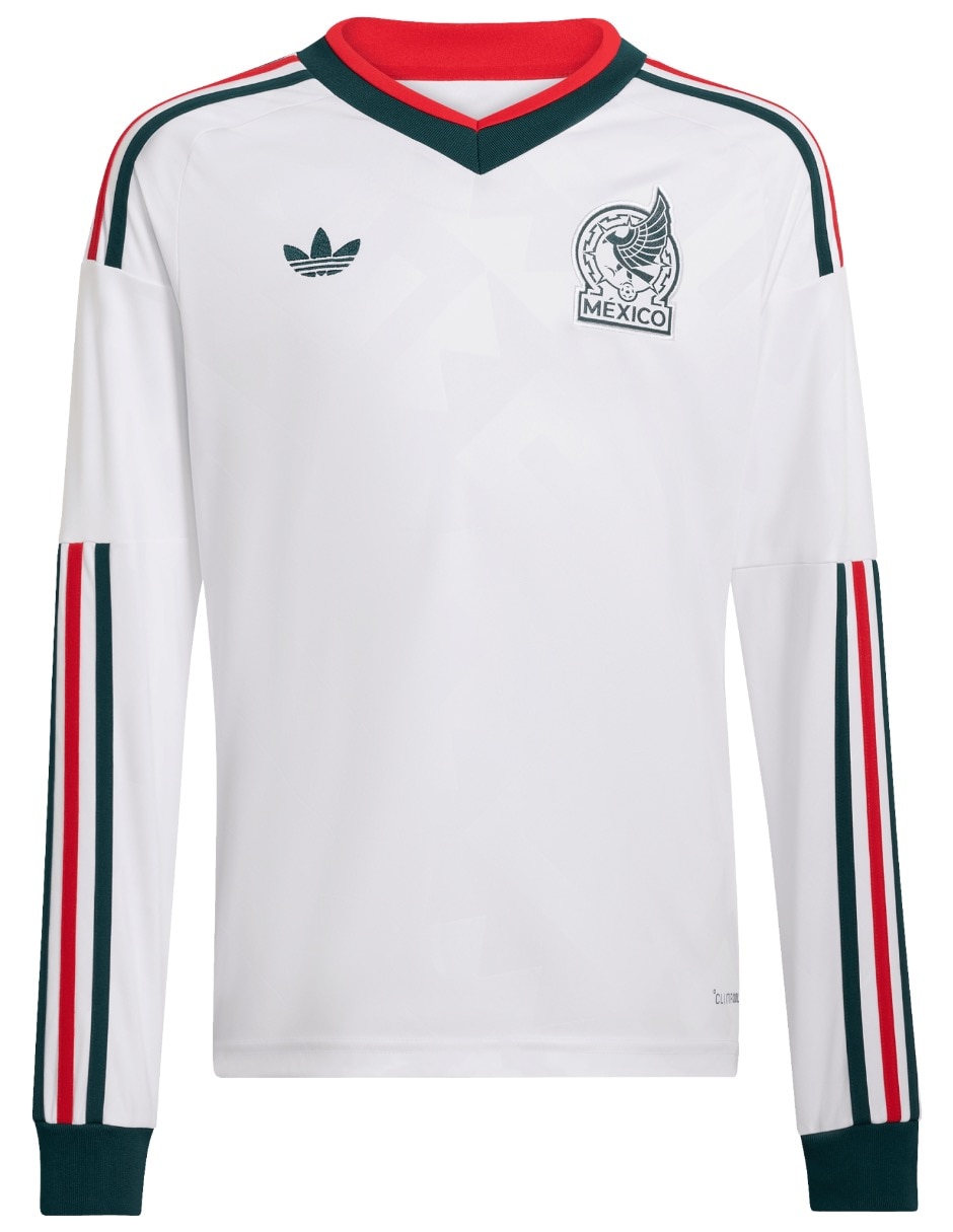 Jersey de Selección Nacional de México visitante manga larga fan para niño 2