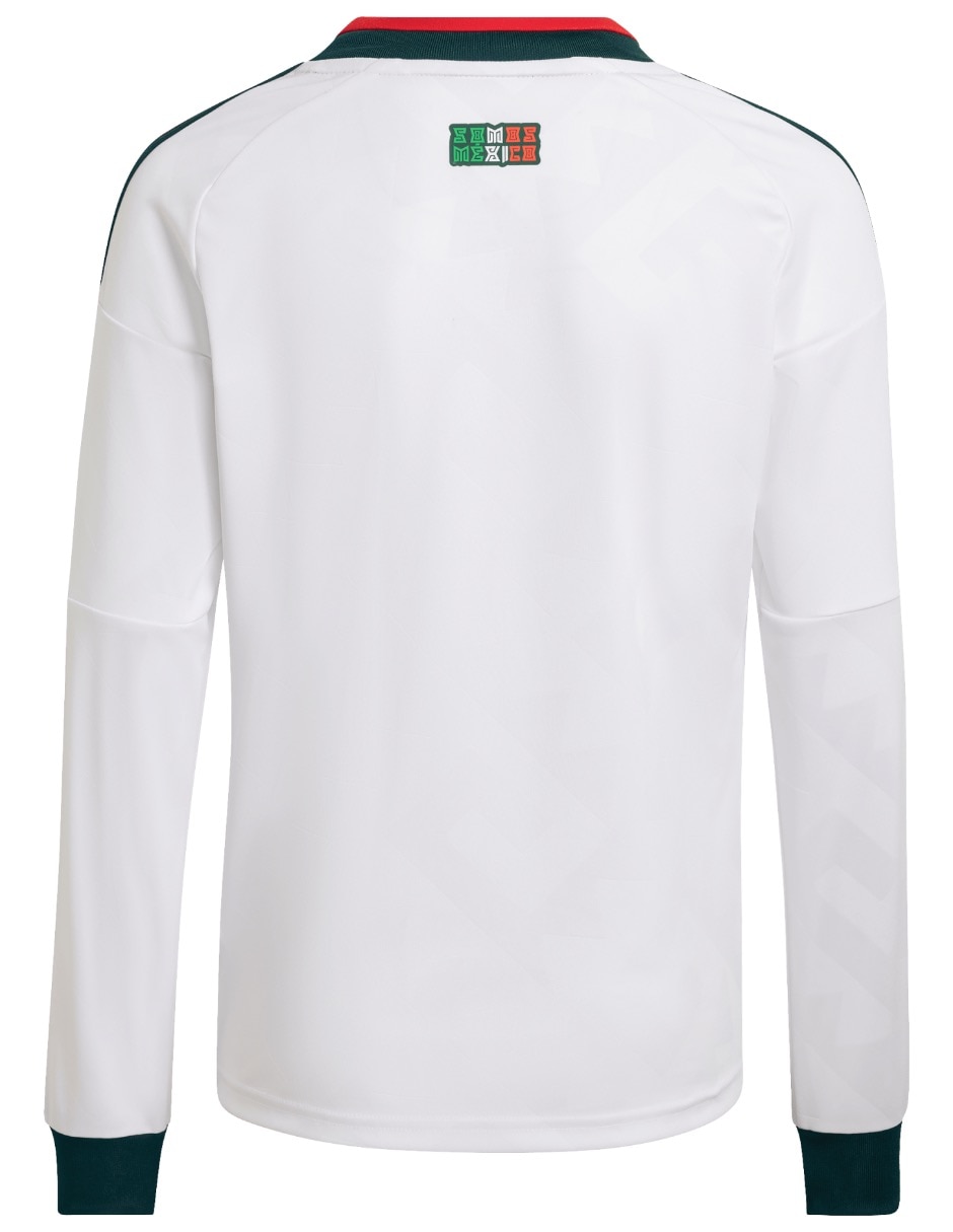 Jersey de Selección Nacional de México visitante manga larga fan para niño 3