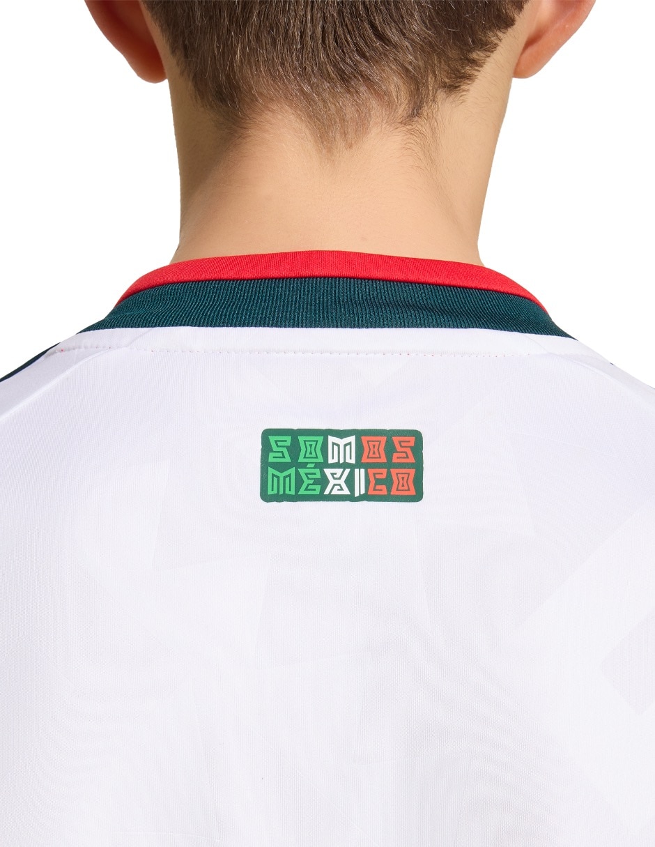 Jersey de Selección Nacional de México visitante manga larga fan para niño 7