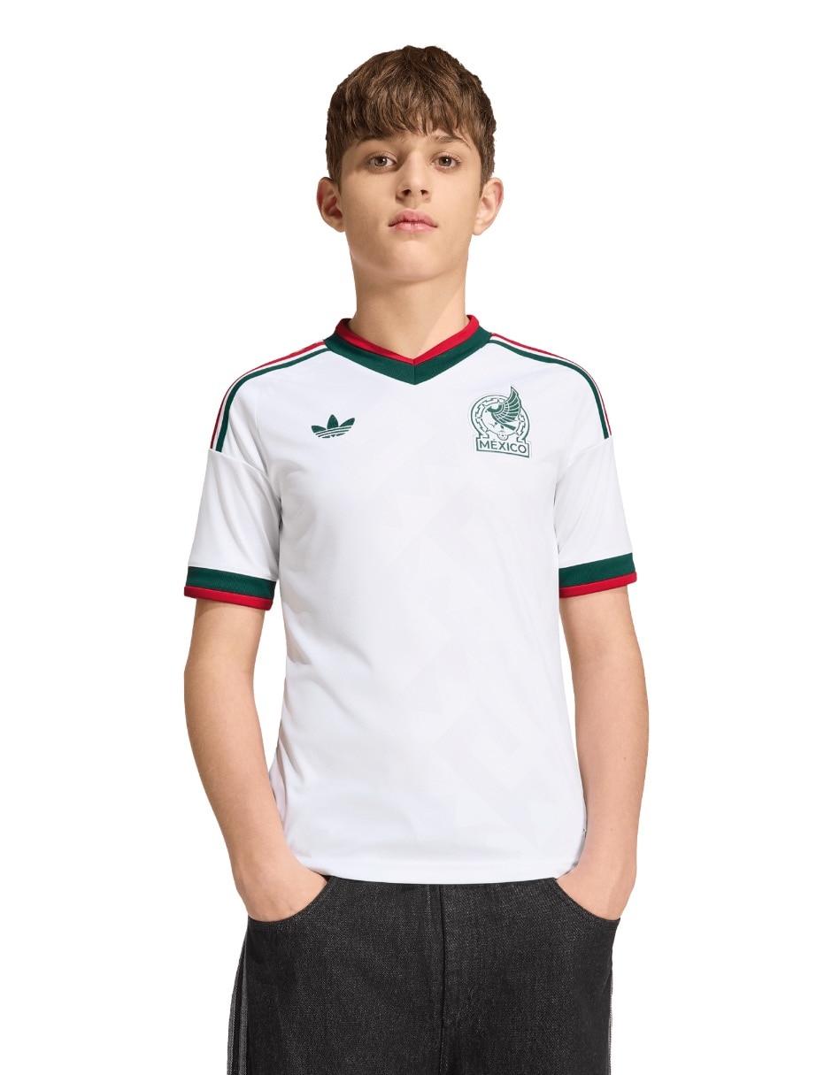 Jersey de Selección Nacional de México visitante manga corta fan para niño