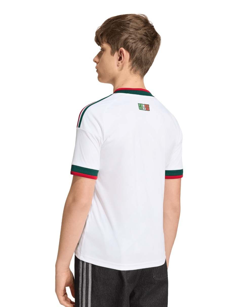 Jersey de Selección Nacional de México visitante manga corta fan para niño 4