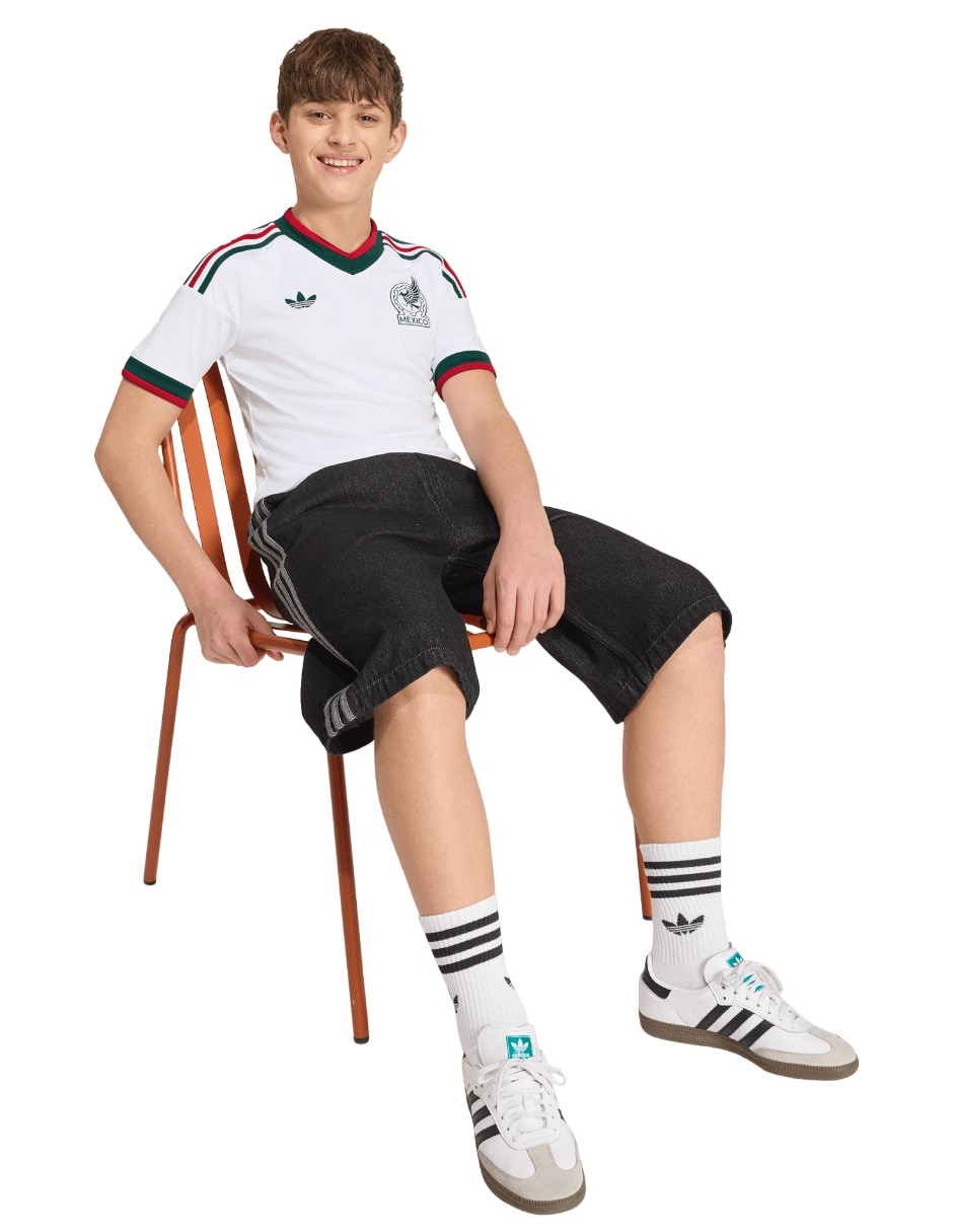 Jersey de Selección Nacional de México visitante manga corta fan para niño 5