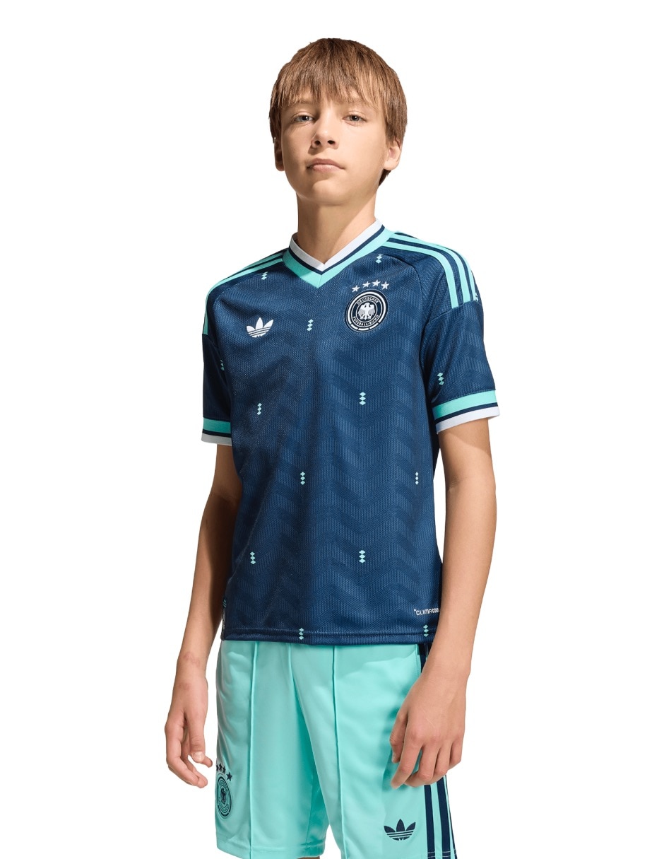 Jersey de elección de fútbol de Alemania visitante manga corta fan para niño Jersey de elección de fútbol de Alemania visitante manga corta fan para niño