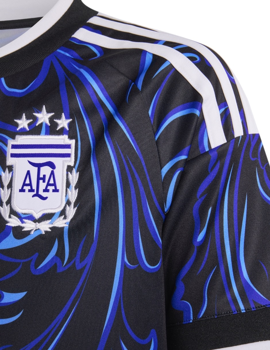 Jersey de Selección de fútbol de Argentina visitante manga corta fan para niño 3
