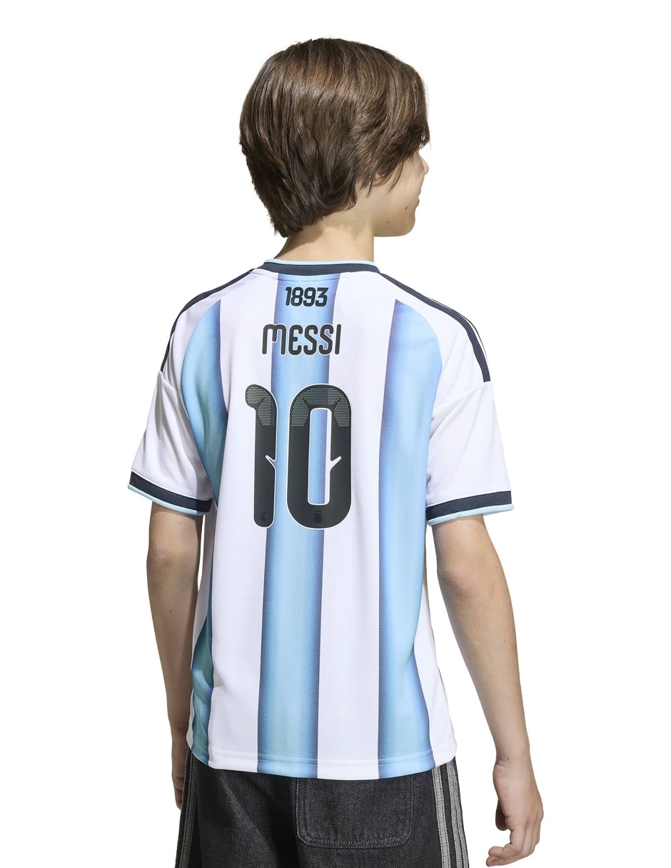Jersey de Selección de fútbol de Argentina local de Lionel Messi manga corta   para niño 2