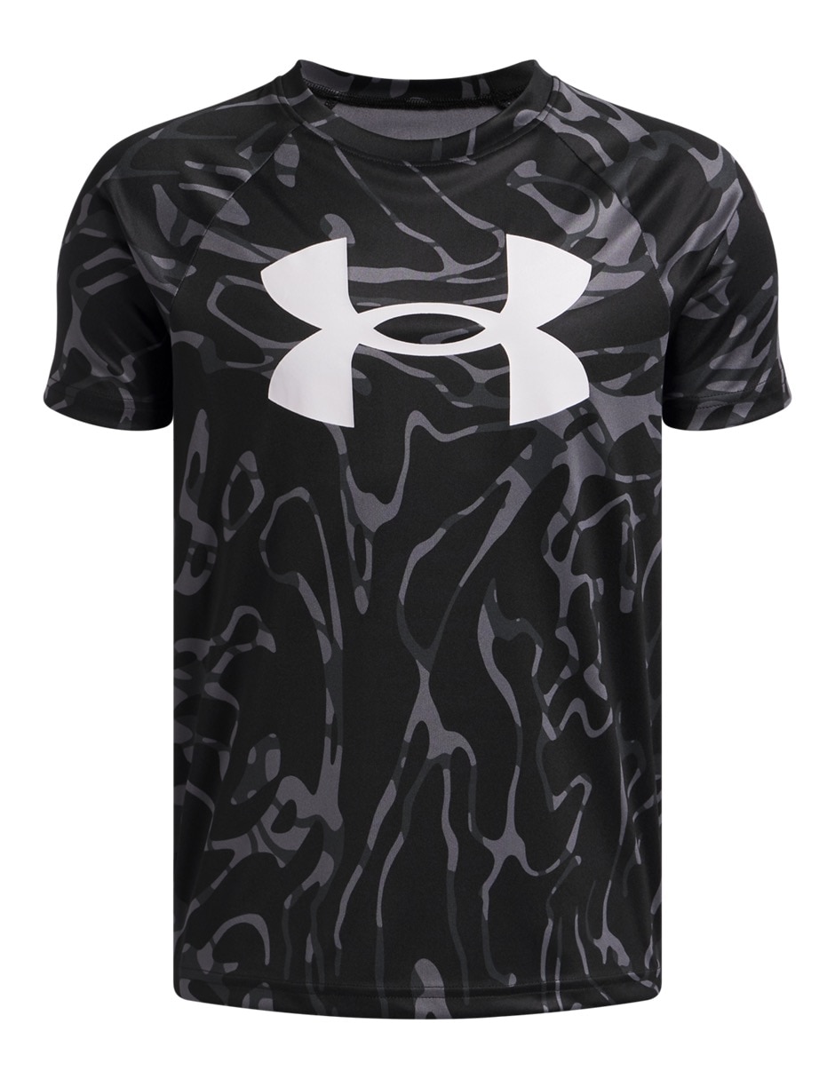 Playera deportiva para entrenamiento Ua Tech Big Logo Printed de niño Playera deportiva para entrenamiento Ua Tech Big Logo Printed de niño
