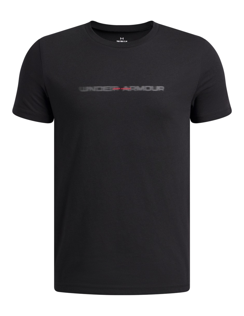 Playera deportiva para entrenamiento UA B WM Blur SSBLK de niño