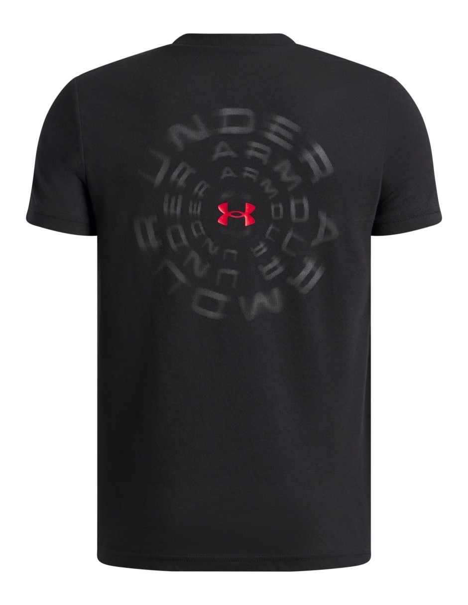 Playera deportiva para entrenamiento UA B WM Blur SSBLK de niño 2