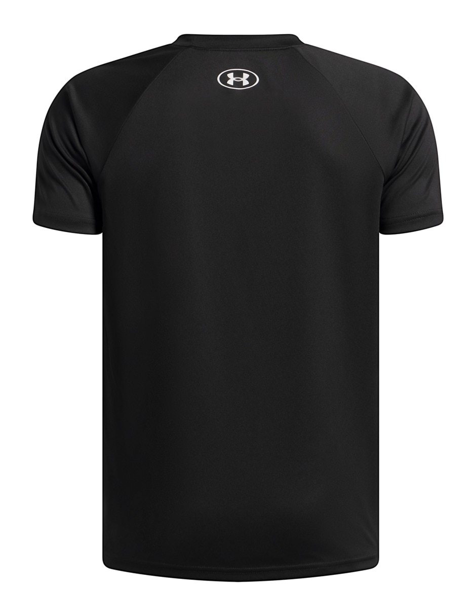 Playera deportiva para entrenamiento UA Tech Split Wordmark de niño 2