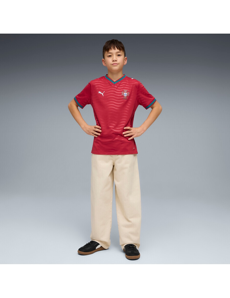 Jersey de Selección de fútbol de Portugal local manga corta  fan para niño 4