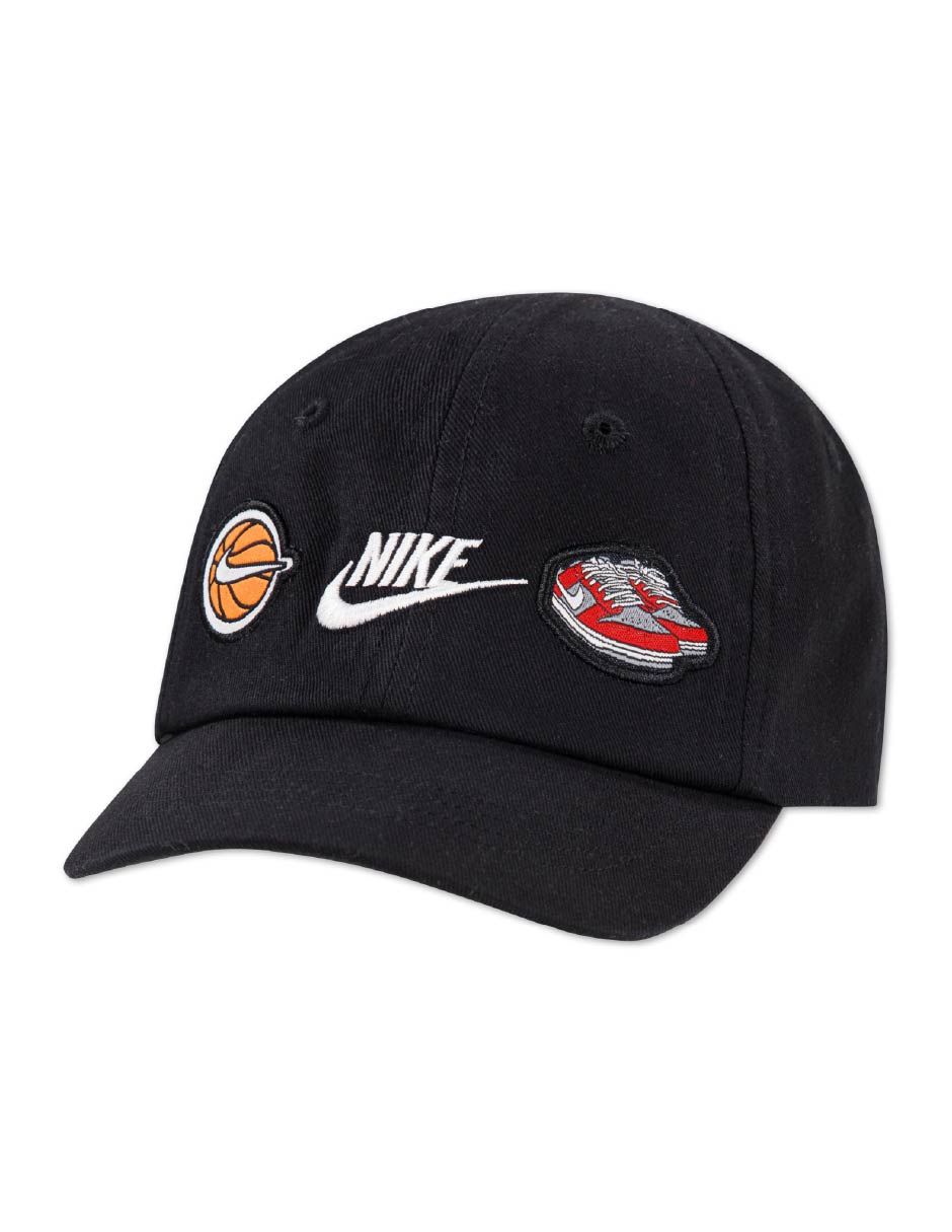 Gorra visera curva correa ajustable casual para niño