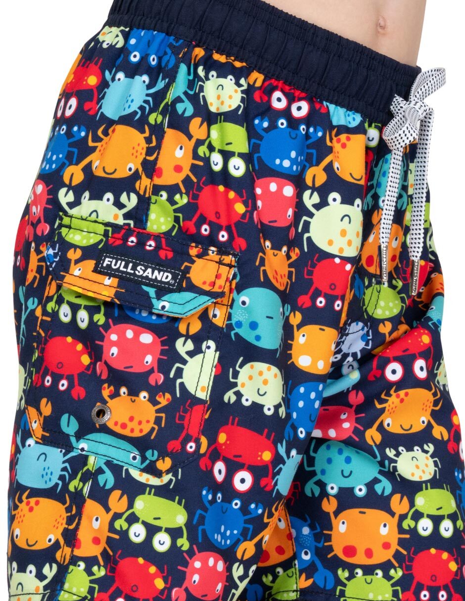 Short con malla Crabs para natación niño 4