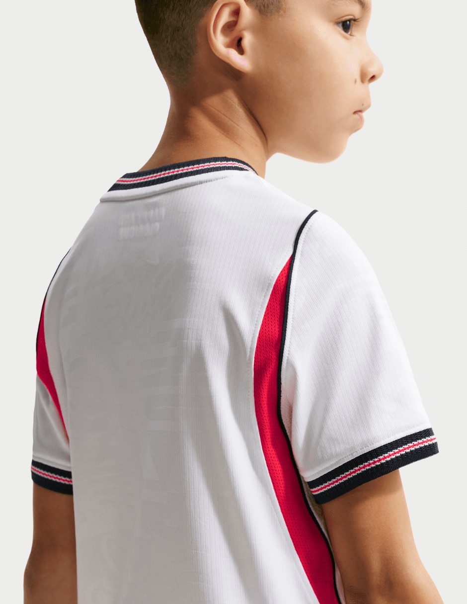 Jersey de Selección de fútbol de Inglaterra local manga corta fan para niño 6