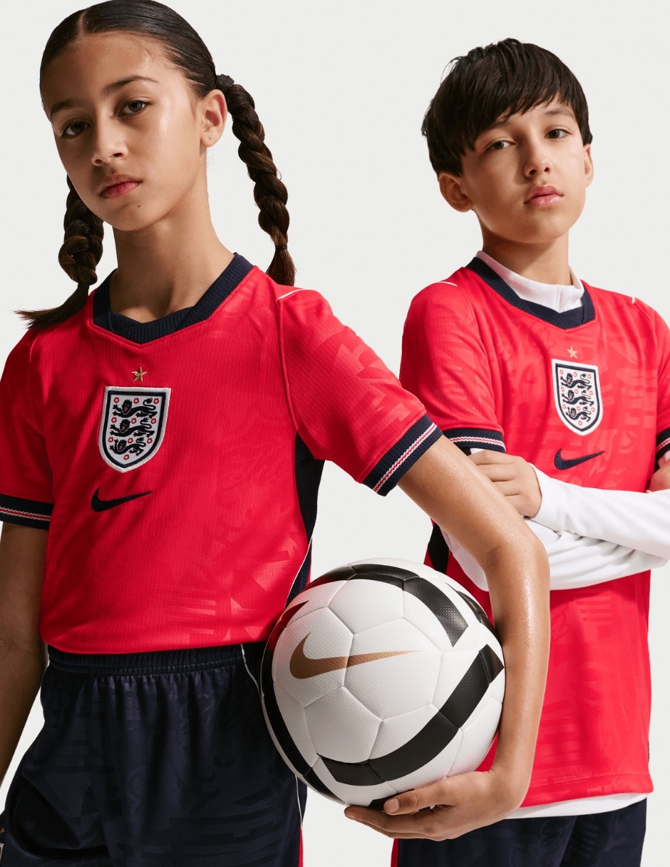 Jersey de Selección de fútbol de Inglaterra visitante manga corta fan infantil Jersey de Selección de fútbol de Inglaterra visitante manga corta fan infantil