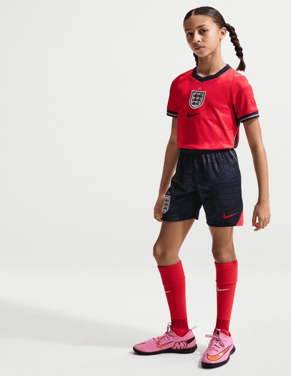 Jersey de Selección de fútbol de Inglaterra visitante manga corta fan infantil 4