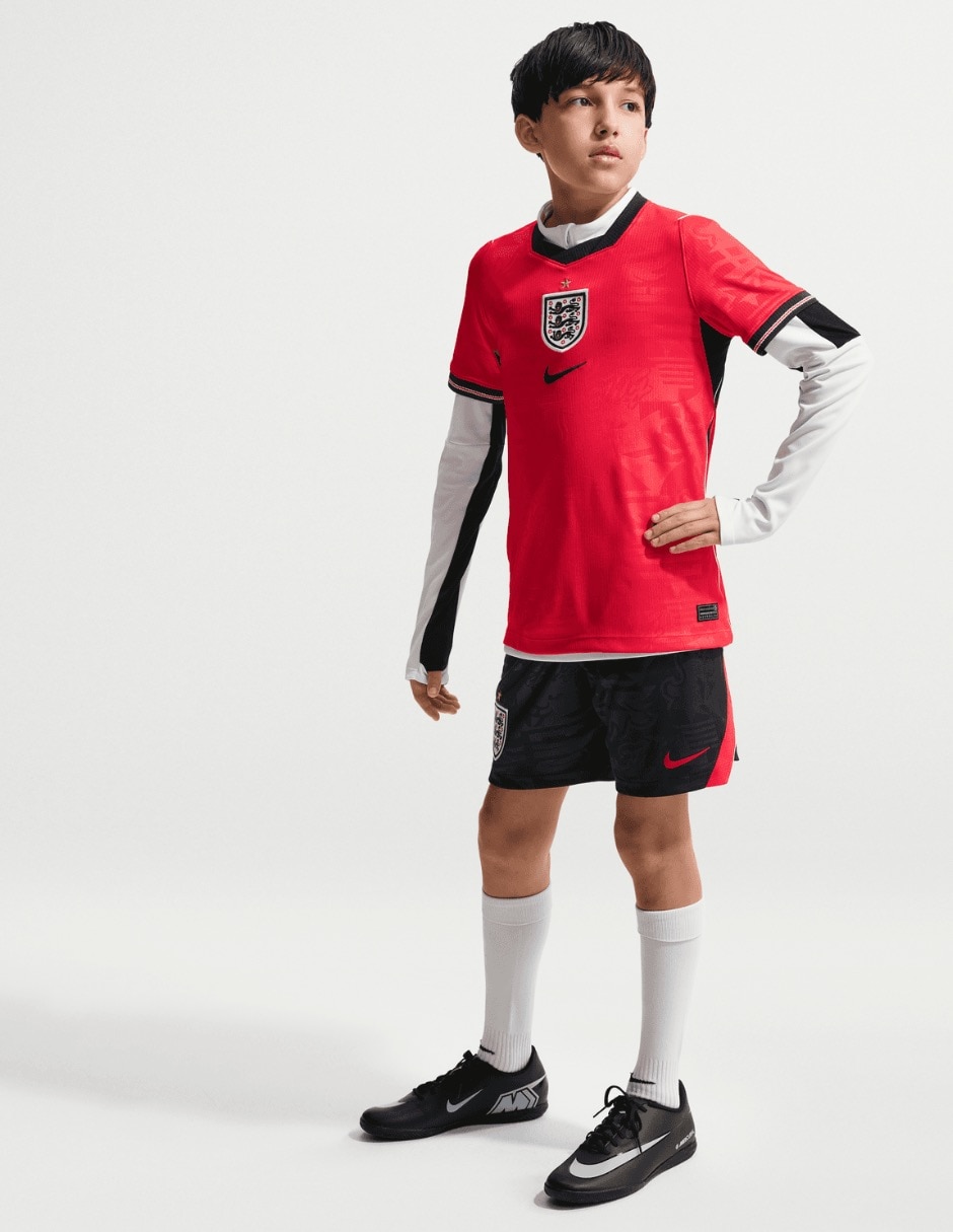 Jersey de Selección de fútbol de Inglaterra visitante manga corta fan infantil 5