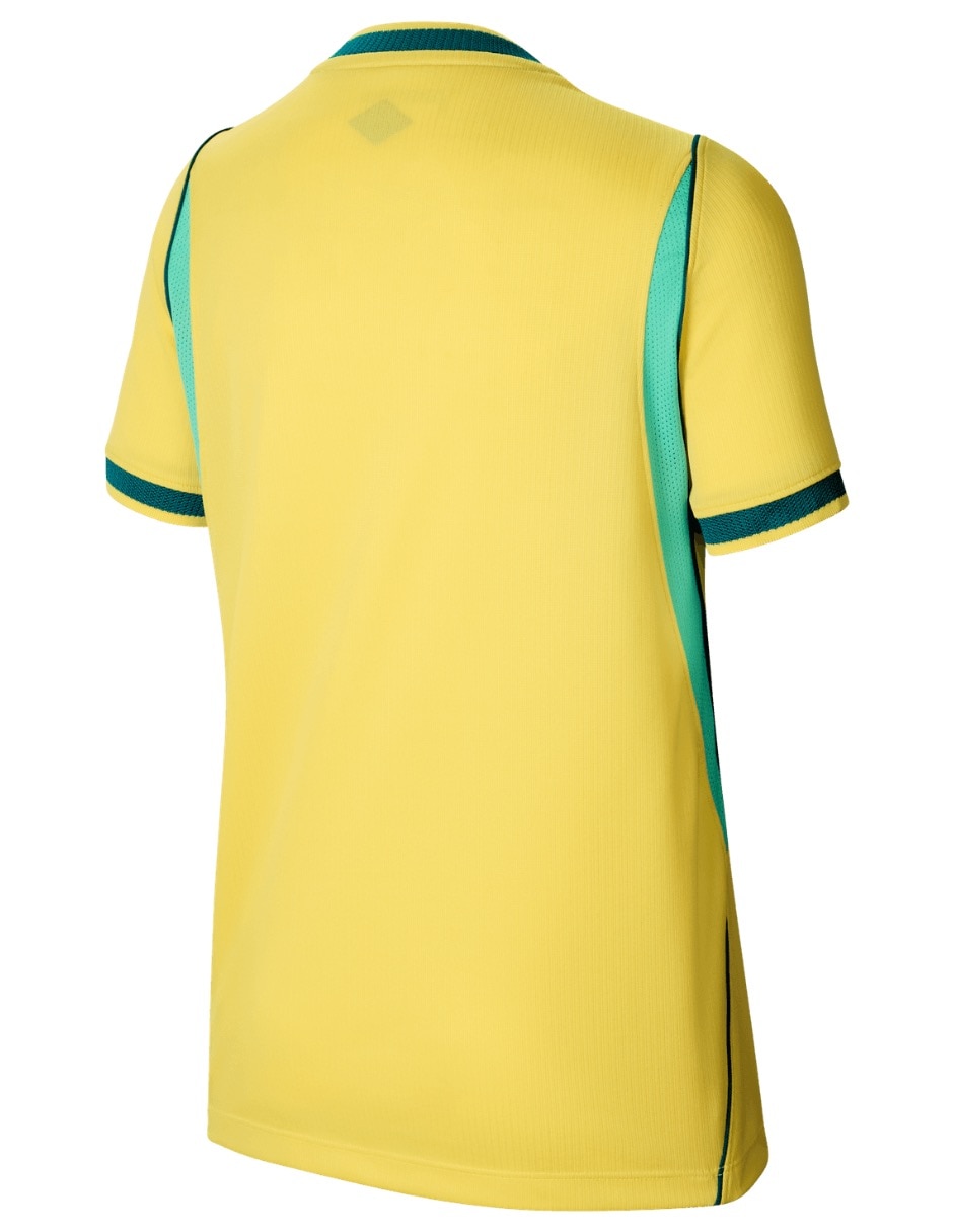 Jersey de Selección de fútbol de Brasil local manga corta jugador para niña 2