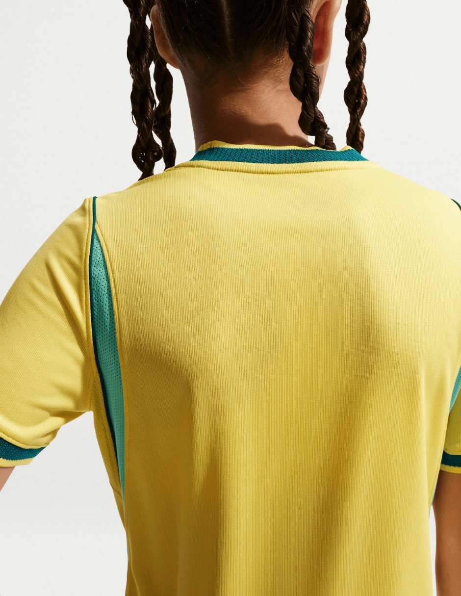 Jersey de Selección de fútbol de Brasil local manga corta jugador para niña 7